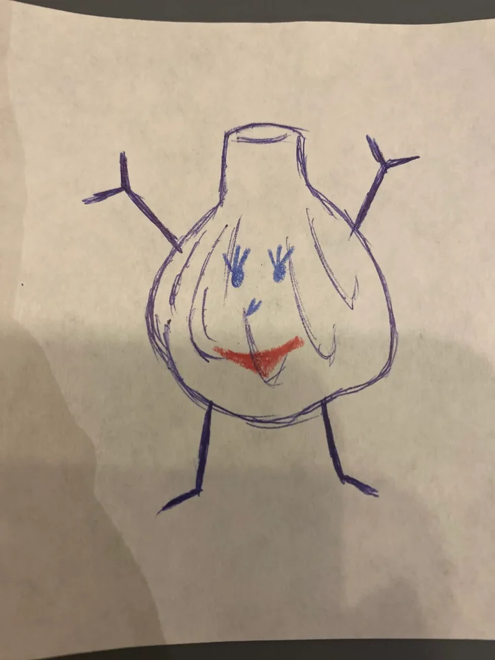 아이가 그린 마늘이